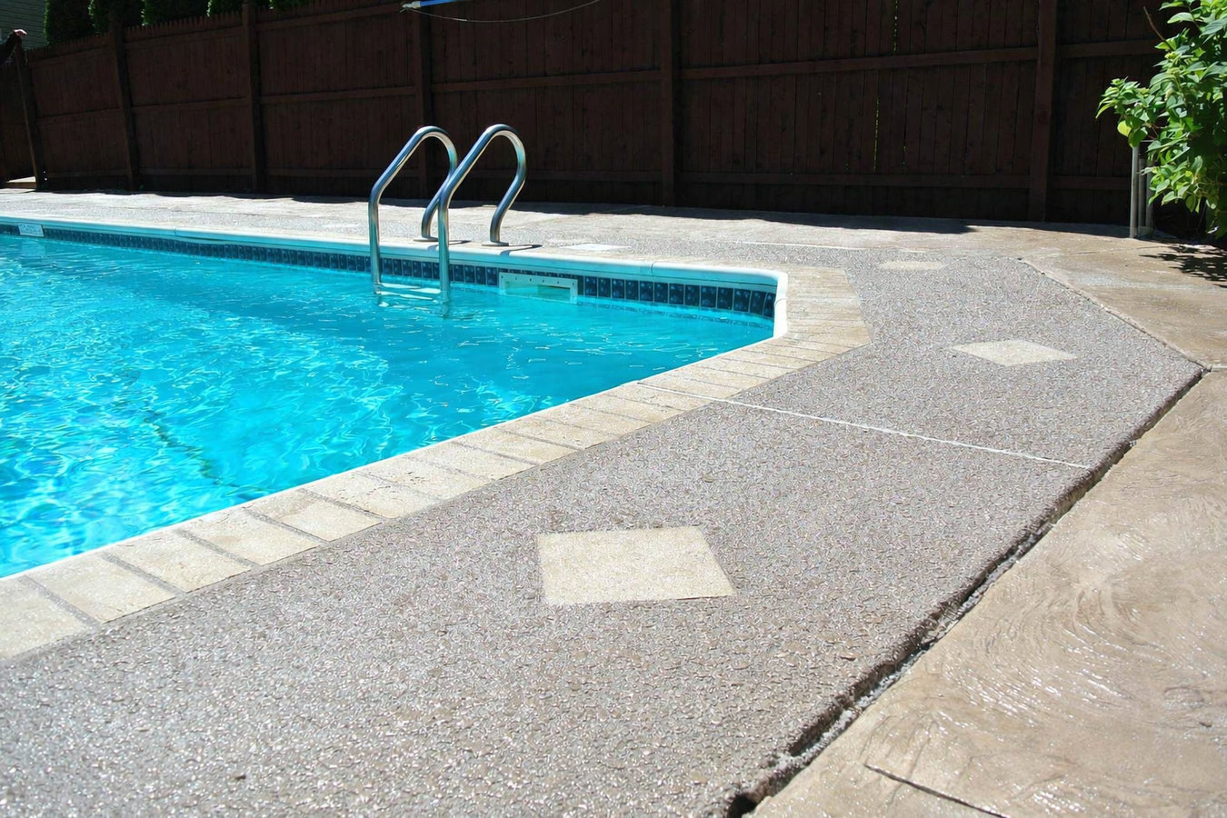 Concrete pool decks
